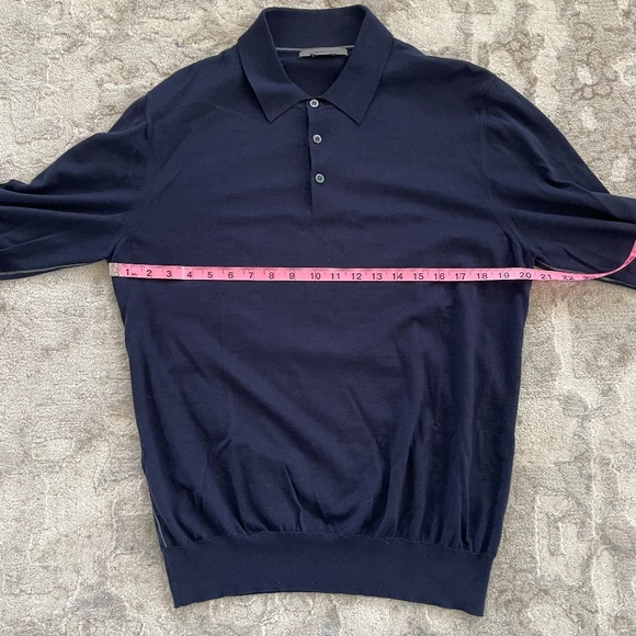 Corneliani virgin wool polo sweater size M - Picture 4 of 13